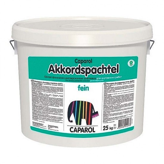 Шпатлевка для внутренних работ Caparol Akkordspachtel finish / Аккордшпахтель финиш, 25 кг Шпатлевка для внутренних работ Caparol Akkordspachtel finish / Аккордшпахтель финиш, 25 кг