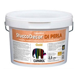 Декоративное покрытие Capadecor StuccoDecor DI PERLA Gold/Кападекор ШтуккоДекор ДИПЕРЛА Голд 2,5 л