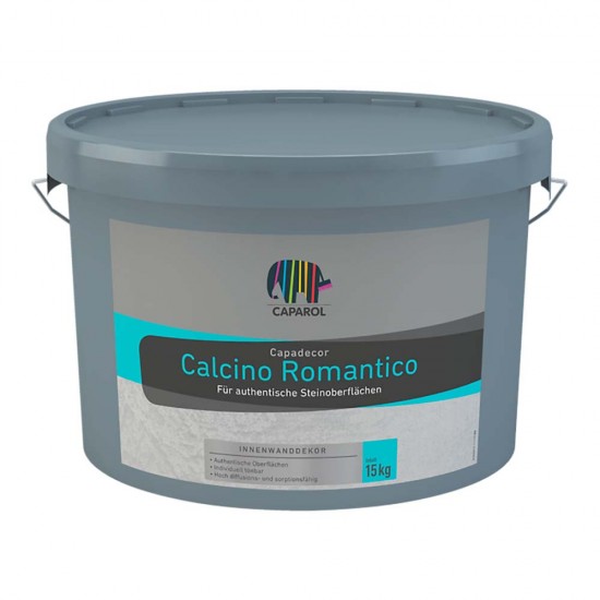 Декоративное покрытие Caparol Capadecor Calcino Romantico/Кападекор Кальчино Романтико белый,15 кг