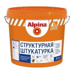 Декоративная штукатурка на полимерной основе Alpina EXPERT Структурная штукатурка R30, 16 кг Декоративная штукатурка на полимерной основе Alpina EXPERT Структурная штукатурка R30, 16 кг