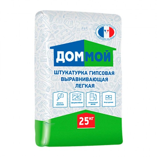Штукатурка ДОМ МОЙ ЛУЧШАЯ ЦЕНА гипсовая 25кг Штукатурка ДОМ МОЙ ЛУЧШАЯ ЦЕНА гипсовая 25кг