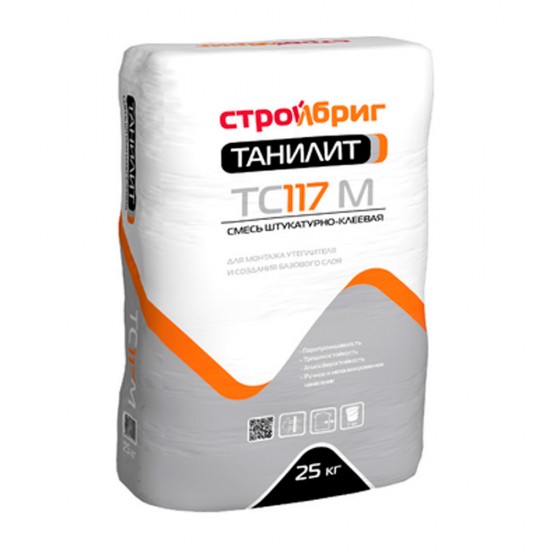 Штукатурно-клеевая смесь СТРОЙБРИГ ТАНИЛИТ ТС 117 М 25 кг Штукатурно-клеевая смесь СТРОЙБРИГ ТАНИЛИТ ТС 117 М 25 кг