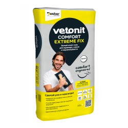 Вебер.ветонит клей comfort extreme fix 20 кг БЕЛЫЙ (54 шт) Вебер.ветонит клей comfort extreme fix 20 кг БЕЛЫЙ (54 шт)