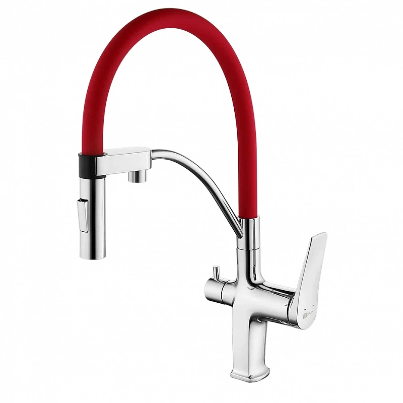 Смеситель на мойку LM3074C-Red Comfort Lemark